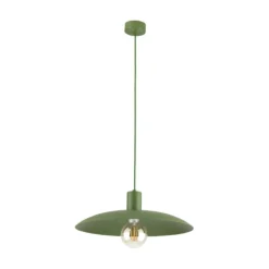 Lampadari Cucina-Selezionato da Mazzolaluce Lampadario per cucina piatto verde 41 cm di metallo