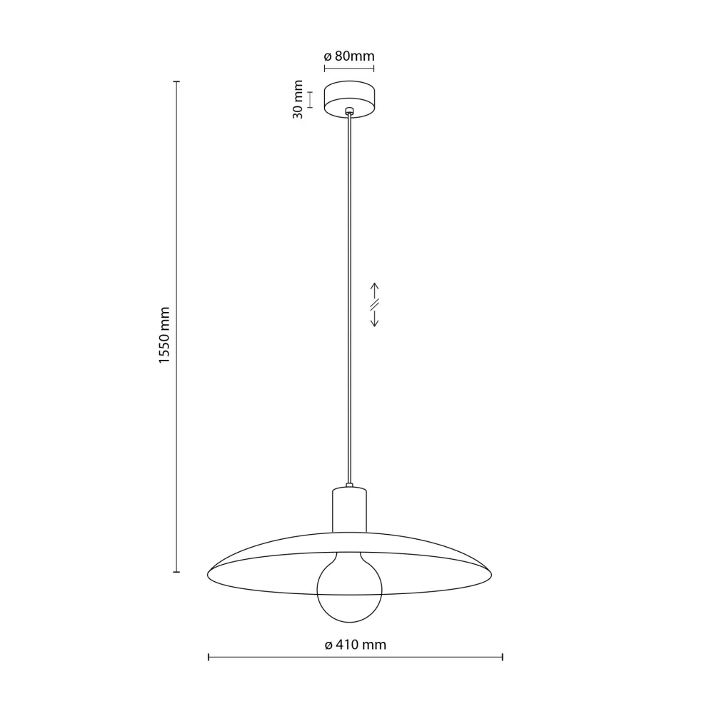 Lampadari Cucina-Selezionato da Mazzolaluce Lampadario per cucina piatto verde 41 cm di metallo