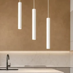 Lampadari Cucina-Top Light Lampadario per cucina cilindri bianco