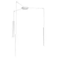 Lampadari Cucina-Top Light Lampadario per cucina cilindri bianco