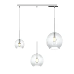 Lampadari Cucina-Top Light Lampadario per cucina vetri trasparenti