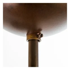 Lampadari Cucina-Selezionato da Mazzolaluce Lampadario per cucina vintage cupola marrone corten