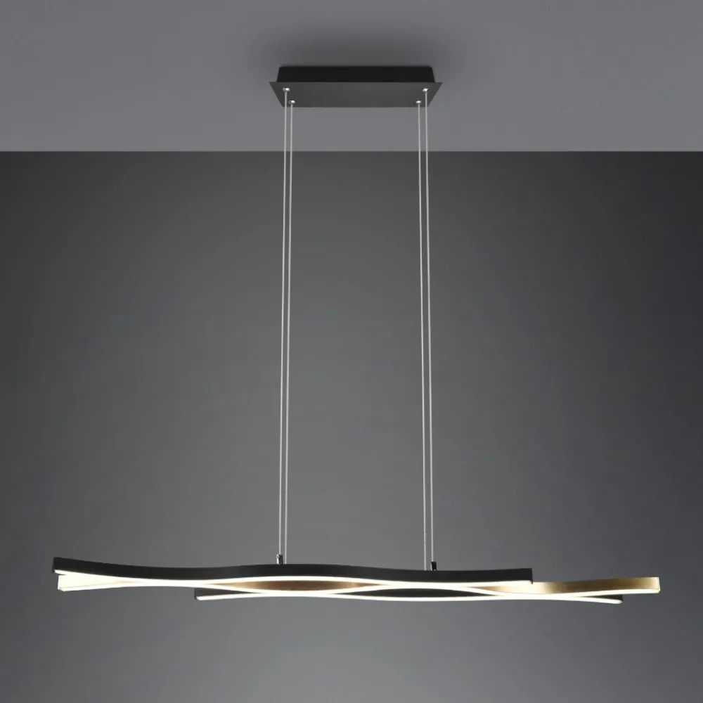 Lampadari Cucina-Selezionato da Mazzolaluce Lampadario per cucine moderne led da 2300k a 4000k colore oro