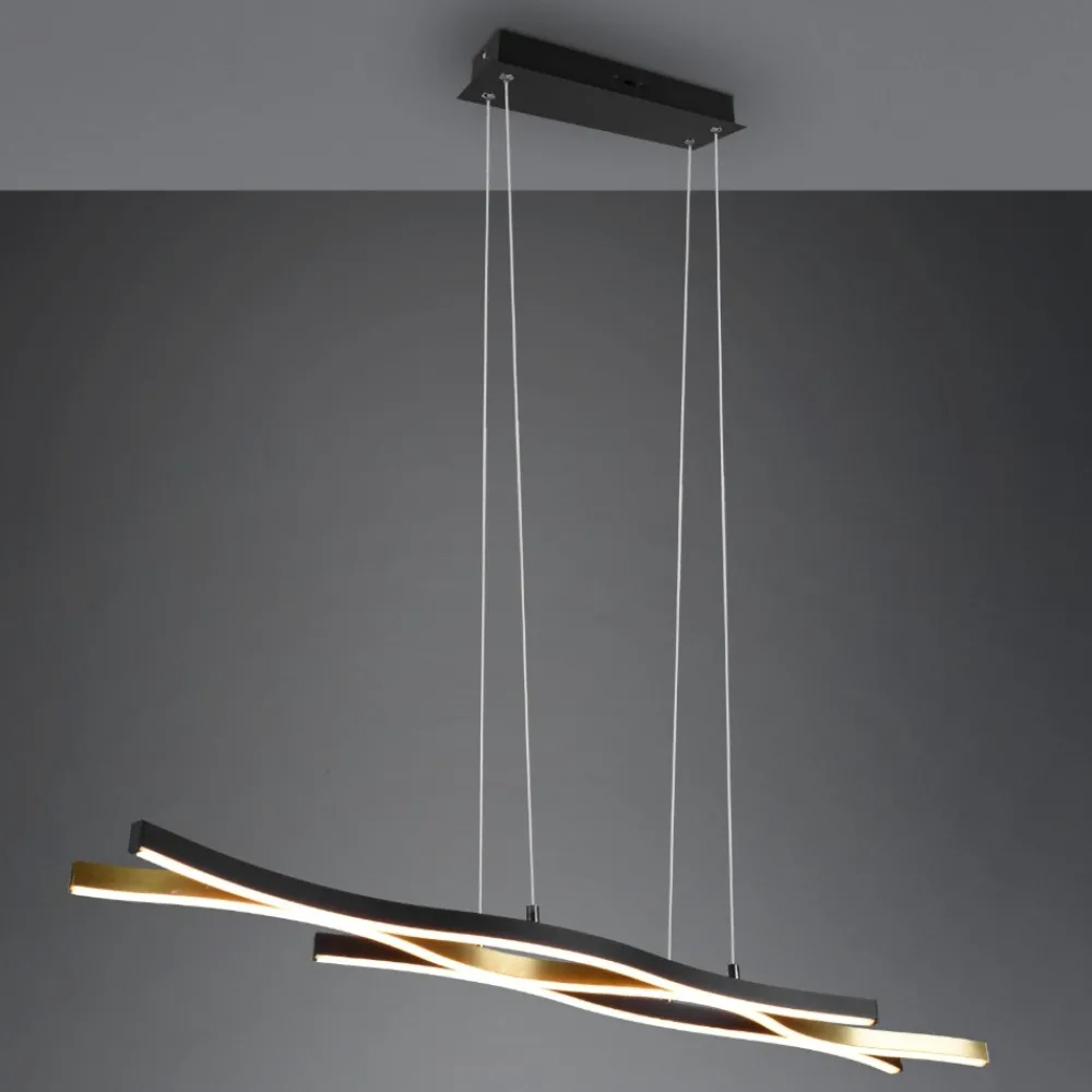 Lampadari Cucina-Selezionato da Mazzolaluce Lampadario per cucine moderne led da 2300k a 4000k colore oro