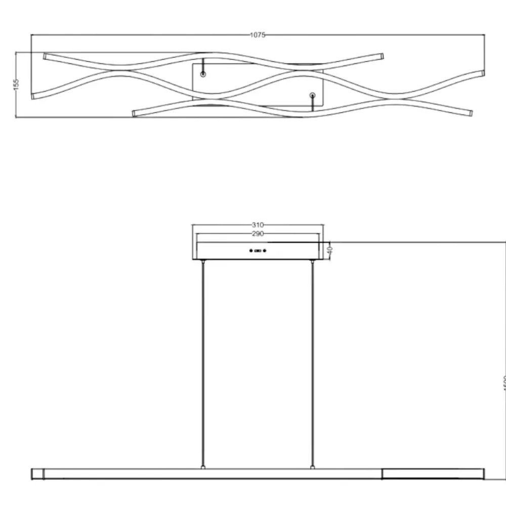 Lampadari Cucina-Selezionato da Mazzolaluce Lampadario per cucine moderne led da 2300k a 4000k colore oro