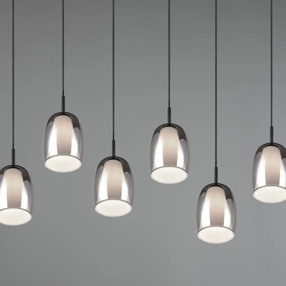 Lampadari Cucina-Selezionato da Mazzolaluce Lampadario per cucine moderne in vetro fume'