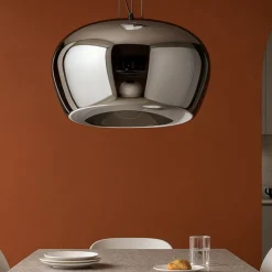 Lampadari Cucina-Perenz Illuminazione Lampadario perenz kave fume specchiato per sala da pranzo led 3000k