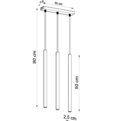 Lampadari Cucina-Selezionato da Mazzolaluce Lampadario per isola cucina cilindri bianchi