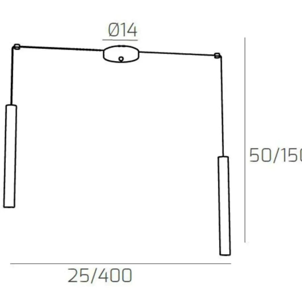 Lampadari Cucina-Top Light Lampadario per isola cucina con decentramento cilindri antracite
