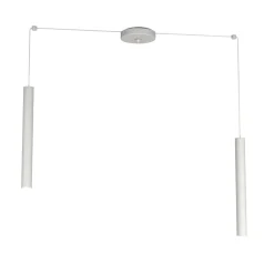 Lampadari Cucina-Top Light Lampadario per isola cucina cilindri grigio con decentramento