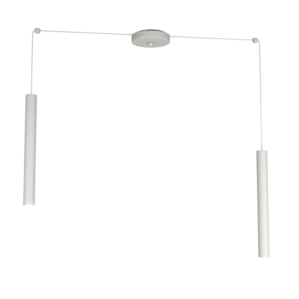 Lampadari Cucina-Top Light Lampadario per isola cucina cilindri grigio con decentramento