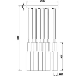 Lampadari Cucina-Selezionato da Mazzolaluce Lampadario per isola cucina led da 2300k a 4000k pendente