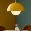 Lampadari Cucina-Selezionato da Mazzolaluce Lampadario per isola penisola cucina ocra a cupola 27 cm
