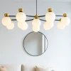 Lampadari Moderni-Selezionato da Mazzolaluce Lampadario per sala da pranzo stile contemporaneo nero oro