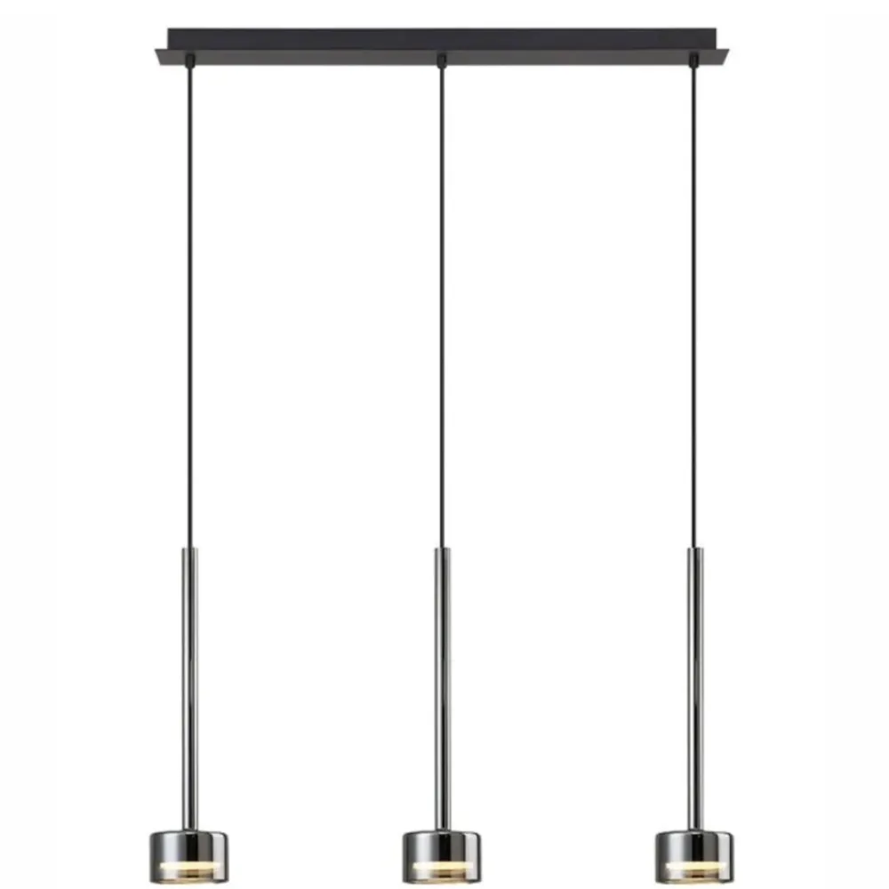 Lampadari Moderni-Selezionato da Mazzolaluce Lampadario per sala da pranzo vetri fume moderno