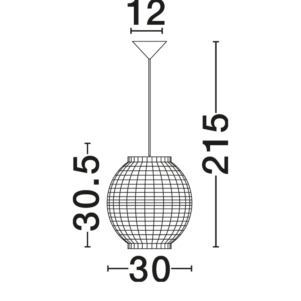Lampadari Moderni-Selezionato da Mazzolaluce Lampadario per sala da pranzo sfera di rattan e giacinto essiccato