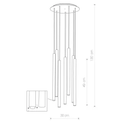 Lampadari Moderni-Selezionato da Mazzolaluce Lampadario per salotto bianco moderno