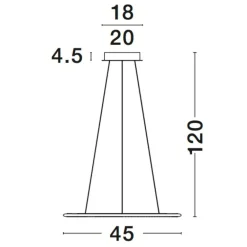 Lampadari Moderni-Selezionato da Mazzolaluce Lampadario per salotto contemporaneo anelli cromo e cristalli led 3000k