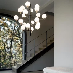 Lampadari Moderni-Ideal Lux Lampadario per salotto copernico sp20 nero