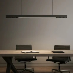 Lampadari Moderni-Selezionato da Mazzolaluce Lampadario per scrivania ufficio nero led 40w 3000k fp