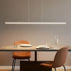 Lampadari Moderni-Linea Light Lampadario per scrivania ufficio led 2700k bianco 152cm straight