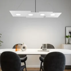 Lampadari Moderni-Top Light Lampadario per soggiorno bianco 4 luci