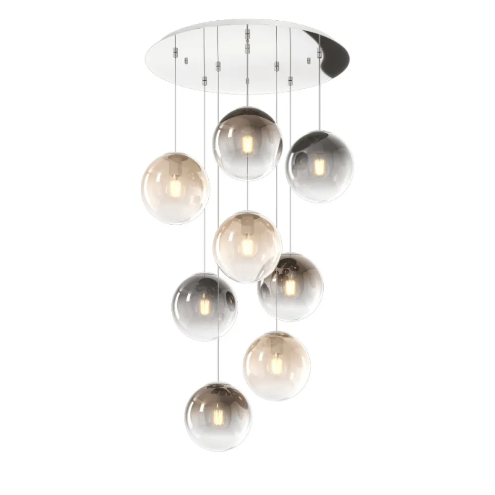 Lampadari Moderni-Top Light Lampadario per soggiorno con sfere di vetro a sospensione per soggiorno