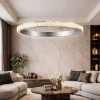 Lampadari Moderni-Selezionato da Mazzolaluce Lampadario per soggiorno contemporaneo led 3000k cristalli 100cm