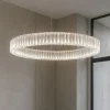 Lampadari Moderni-Selezionato da Mazzolaluce Lampadario per soggiorno led 40w 3500k anello di cristallo