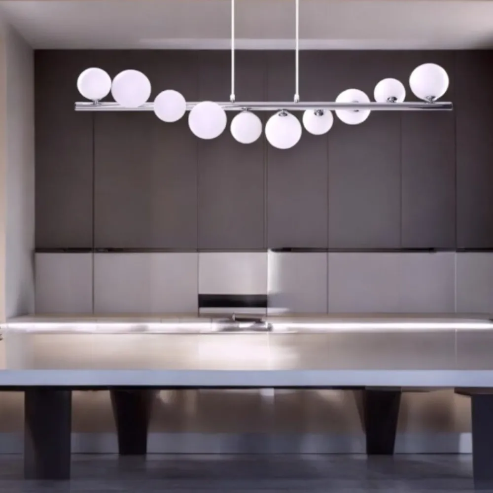 Lampadari Moderni-Selezionato da Mazzolaluce Lampadario per soggiorno moderno spirale cromo sfere di vetro