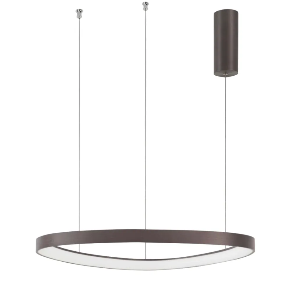 Lampadari Moderni-Selezionato da Mazzolaluce Lampadario per soggiorno moderno marrone led 48w 3000k dimmerabile
