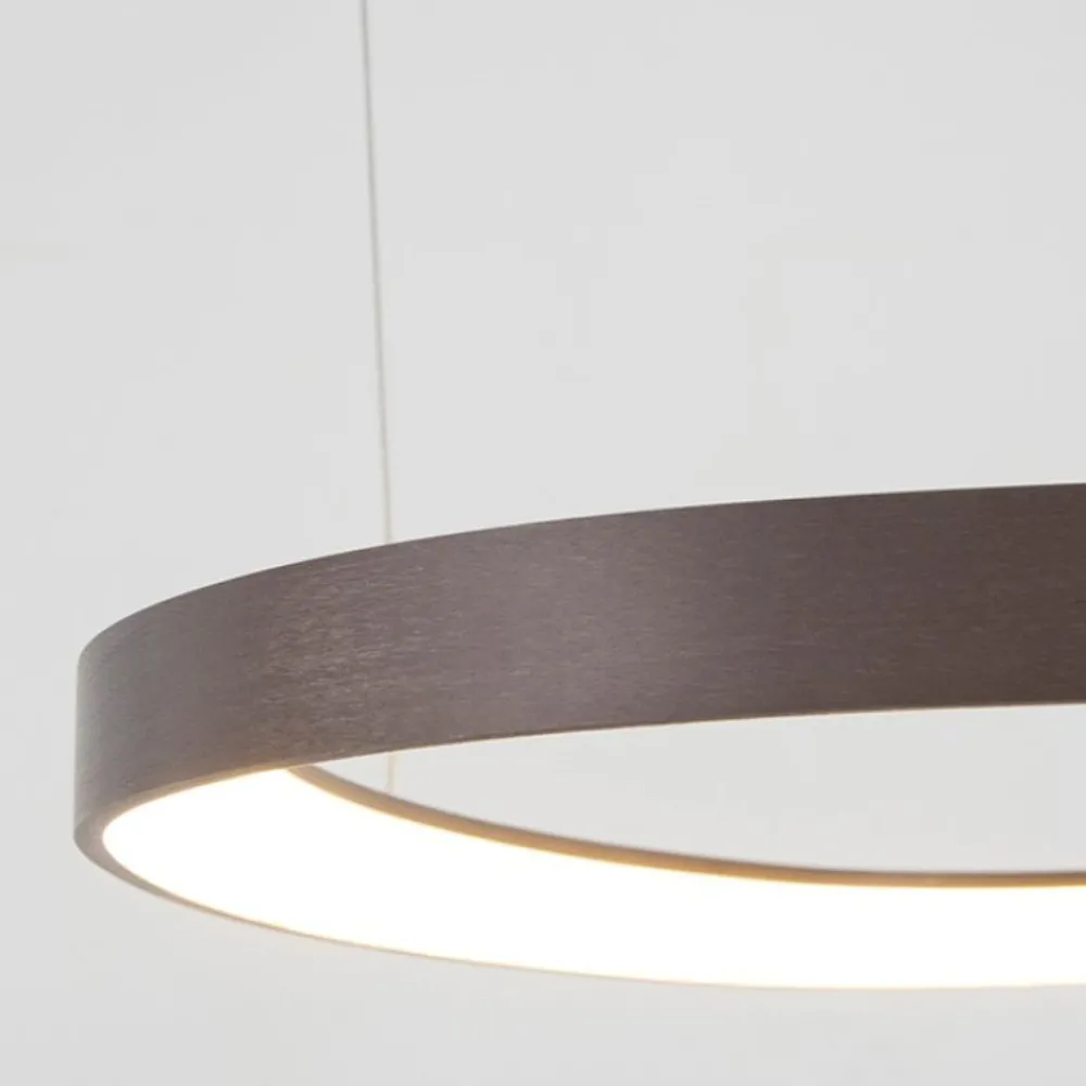 Lampadari Moderni-Selezionato da Mazzolaluce Lampadario per soggiorno moderno marrone led 48w 3000k dimmerabile
