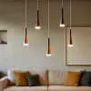Lampadari Moderni-Perenz Illuminazione Lampadario per soggiorno moderno led 3000k oro rosa nero perenz cono