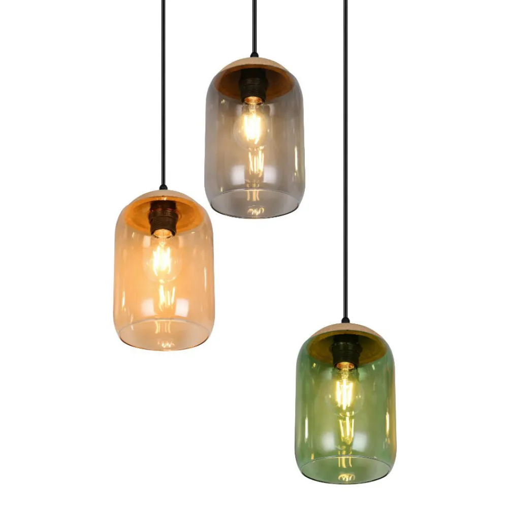 Lampadari Moderni-Selezionato da Mazzolaluce Lampadario per soggiorno moderno vetri multicolor