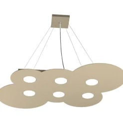 Lampadari Moderni-Top Light Lampadario per soggiorno moderno toplight cloud sabbia