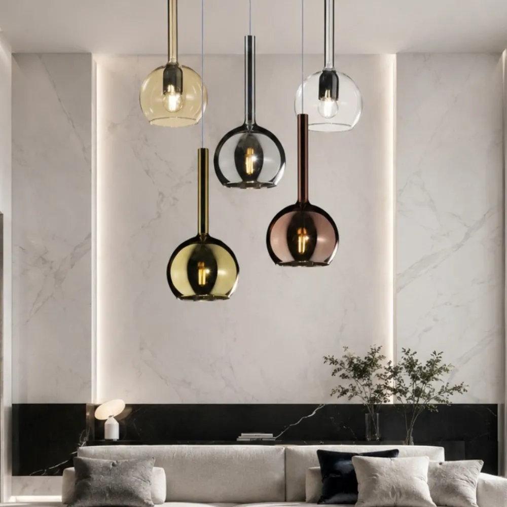 Lampadari Moderni-Top Light Lampadario per soggiorno moderno vetri multicolor