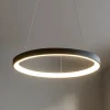 Lampadari Moderni-Vivida International Lampadario per soggiorno nera rotondo led 60w 3000k 4000k vivida lifering-r