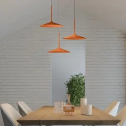 Lampadari Moderni-Linea Light Lampadario per soggiorno poe p3 terracotta led 19w 3000k