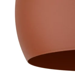 Lampadari Cucina-Selezionato da Mazzolaluce Lampadario per tavolo a cupola rosso mattone 27 cm