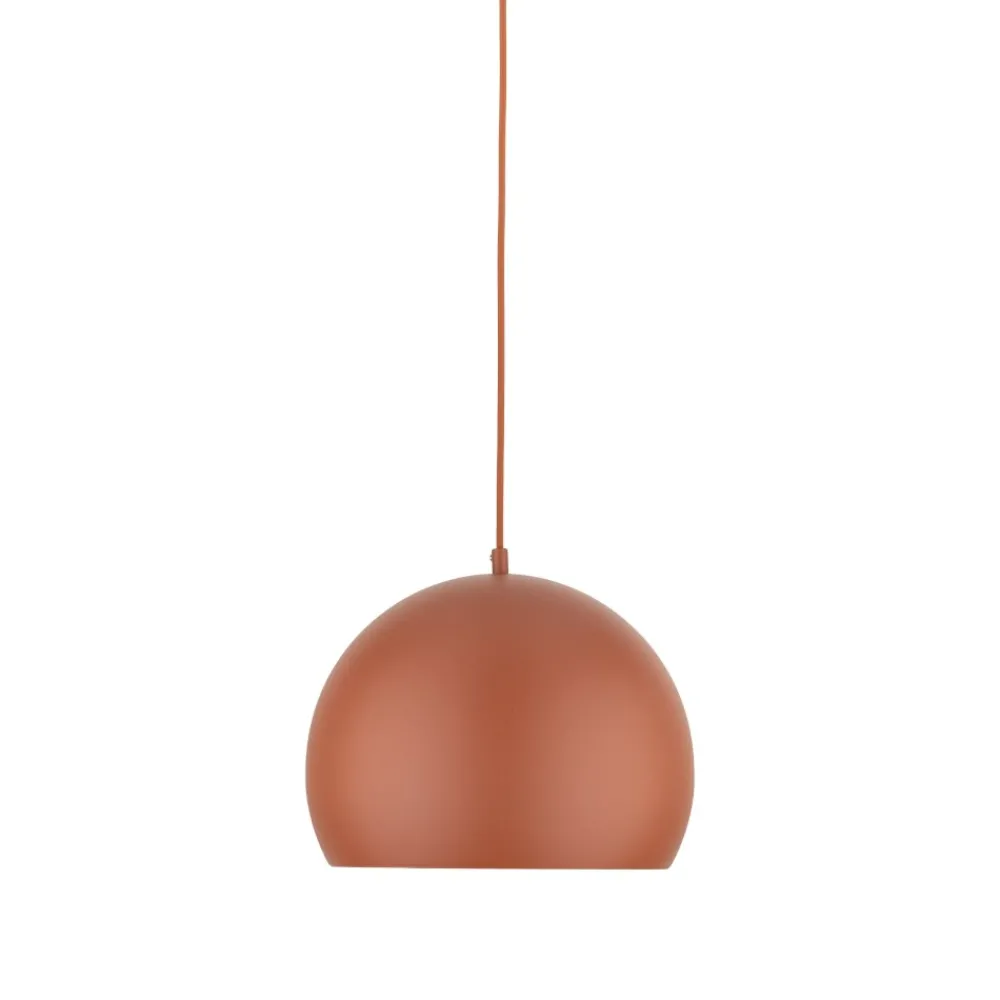 Lampadari Cucina-Selezionato da Mazzolaluce Lampadario per tavolo a cupola rosso mattone 27 cm