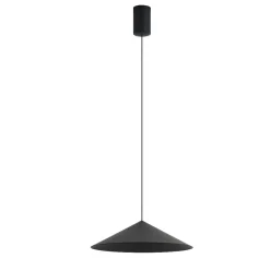 Lampadari Cucina-Selezionato da Mazzolaluce Lampadario per tavolo cucina cono nero led dimmerabile