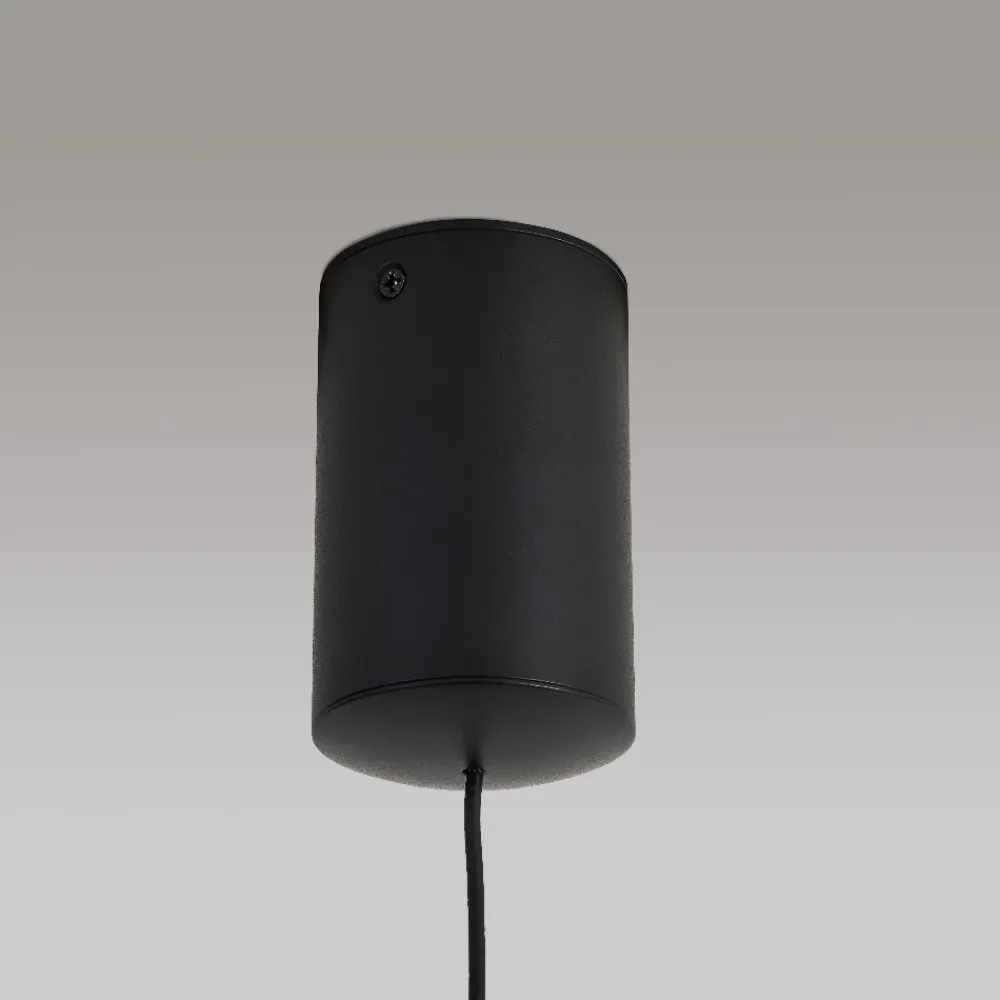 Lampadari Cucina-Selezionato da Mazzolaluce Lampadario per tavolo cucina cono nero led dimmerabile
