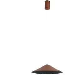 Lampadari Cucina-Selezionato da Mazzolaluce Lampadario per tavolo da cucina cono rame led dimemrabile
