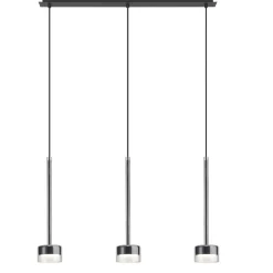 Lampadari Cucina-Selezionato da Mazzolaluce Lampadario per tavolo da cucina nero vetri trasparenti