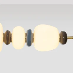 Lampadari Cucina-Selezionato da Mazzolaluce Lampadario per tavolo da cucina moderna vetro porcellana led 3000k