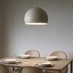 Lampadari Cucina-Selezionato da Mazzolaluce Lampadario per tavolo da cucina a cupola beige 27 cm
