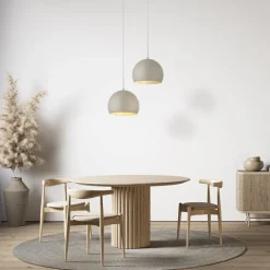 Lampadari Cucina-Selezionato da Mazzolaluce Lampadario per tavolo da cucina a cupola beige 27 cm