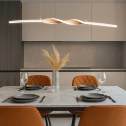 Lampadari Cucina-Selezionato da Mazzolaluce Lampadario per tavolo da cucina sabbia led 18w 3000k