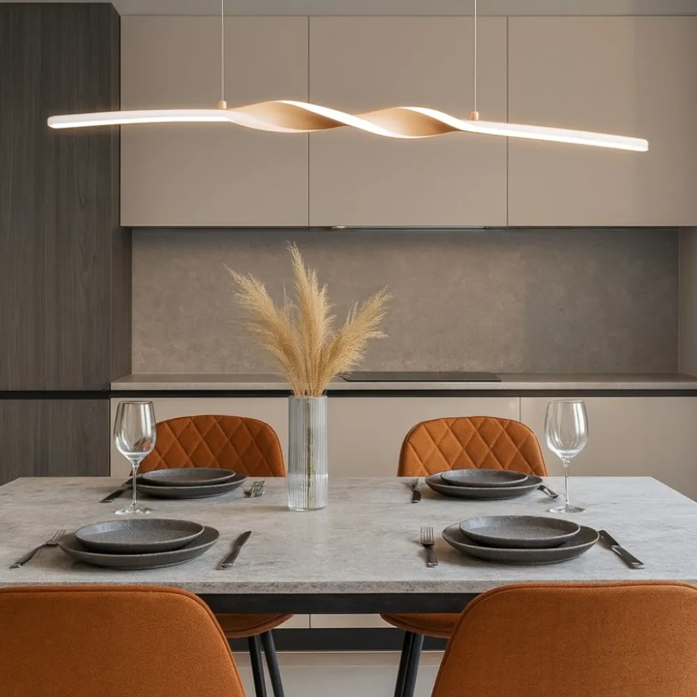 Lampadari Cucina-Selezionato da Mazzolaluce Lampadario per tavolo da cucina sabbia led 18w 3000k