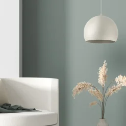 Lampadari Cucina-Selezionato da Mazzolaluce Lampadario per tavolo da cucina beige a cupola